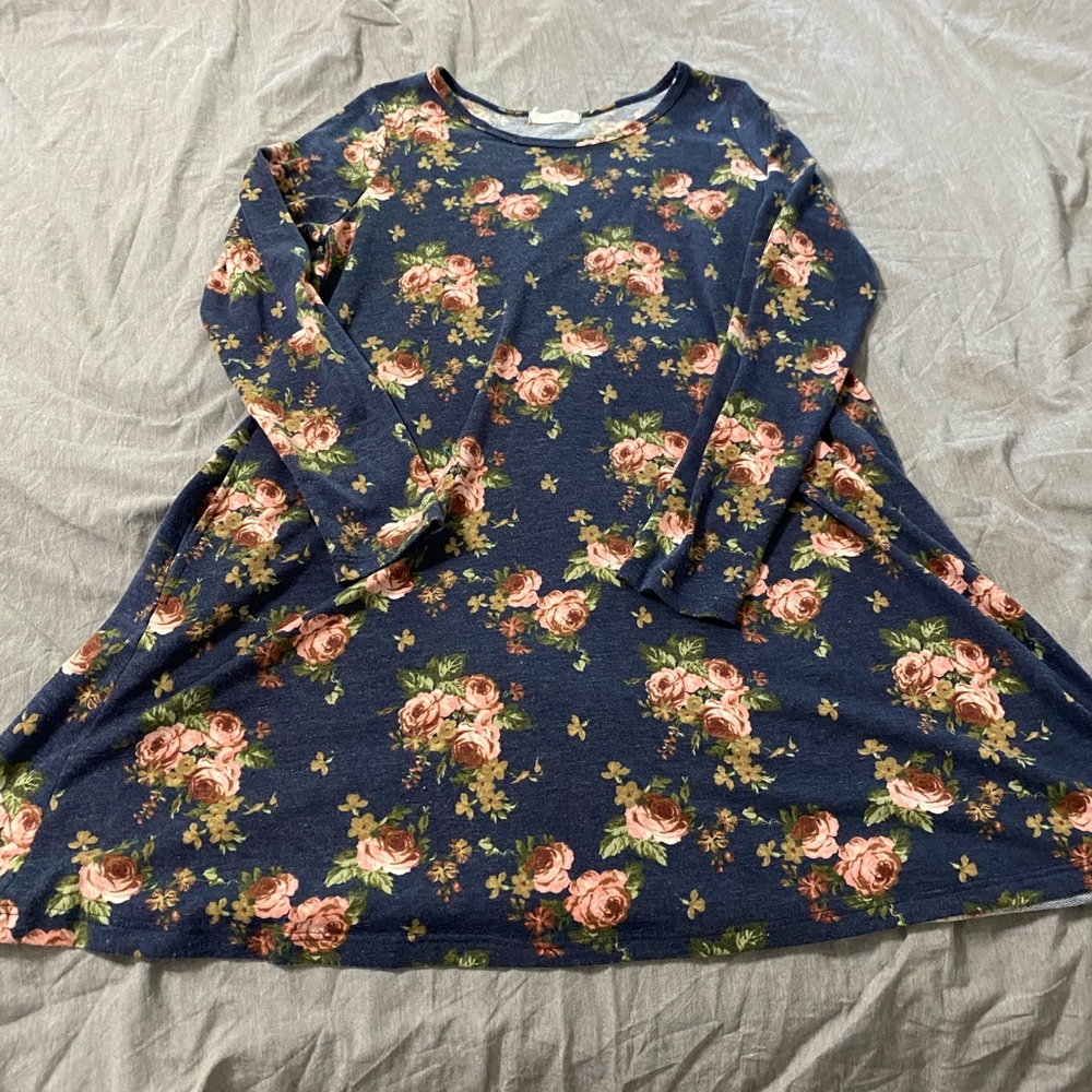 Pink Lily floral swing dress